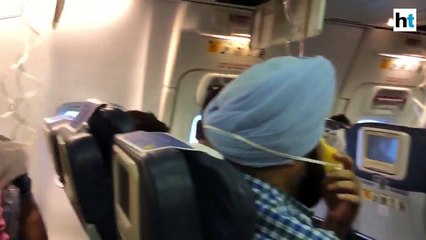 Download Video: Passengers of a Jet Airways flight suffer nose, ear bleed as crew forgets to maintain cabin pressure