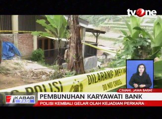 Polisi Kembali Gelar Olah TKP Pembunuhan Karyawati Bank