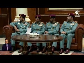 سيف بن زايد يلتقي وفد الشرطة الوطنية الكوري
