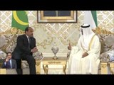 محمد بن زايد يجري مع الرئيس الموريتاني جلسة مباحثات