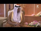 حاكم عجمان يستقبل العام لدولة قطر بمناسبة تسلمه مهام عمله