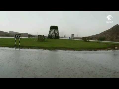 أخبار الدار : هطول الأمطار على مناطق متفرقة من الشارقة .