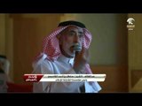 سعادة الشيخ سلطان بن أحمد متحدثاً حول المؤتمر الصحفي الخاص بانطلاق القناة الوسطى من الذيد