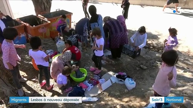 Migrants : le camp de Lesbos, en Grèce, déborde à nouveau