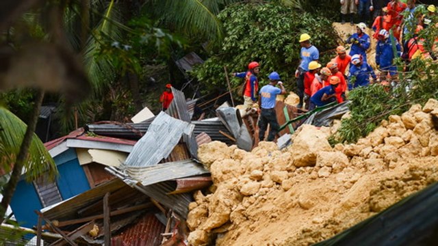 Landslide in Philippines kills four, dozens feared trapped