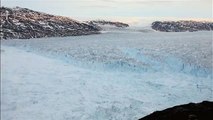 Massive chunk of ice breaks from Greenland glacier
