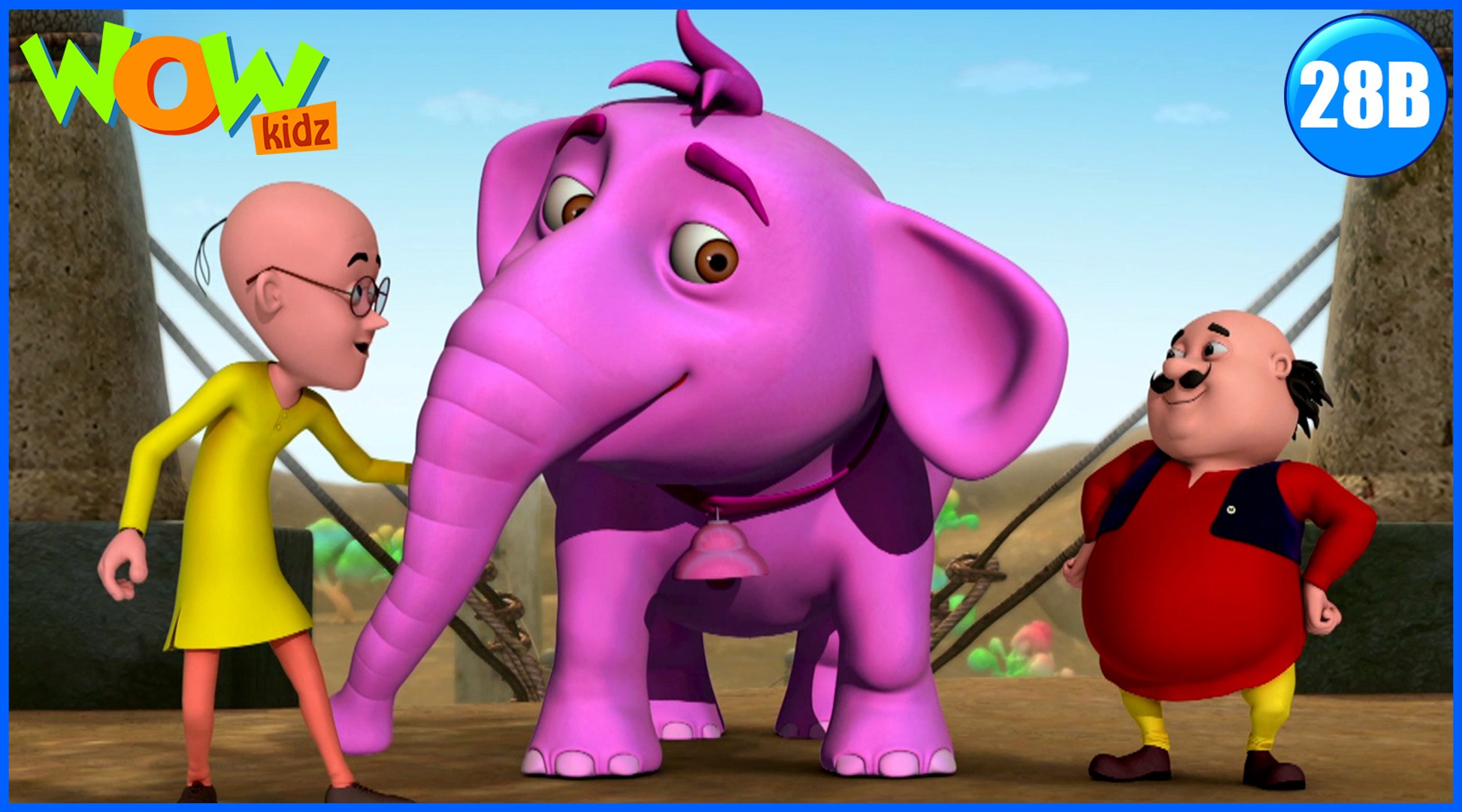 Motu Patlu in Hindi | Gulabi Hathi | Cartoon for Kids | Wow Kidz