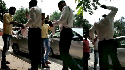 मोबाइल तोड़ने वाले ट्रैफिक पुलिस के ASI का वीडियो वायरल