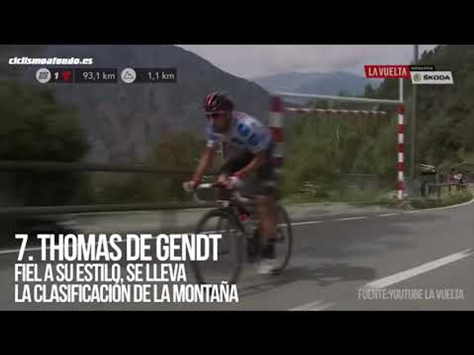 Los 10 mejores de la Vuelta a España 2018