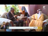 طحنون بن محمد  يستقبل السفير اليمني