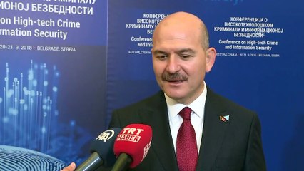 Soylu: “(Sırbistan) İki ülke de suçlulara göz açtırmayacaktır. Bu konuda tek ülke gibi hareket etmekteyiz” - BELGRAD