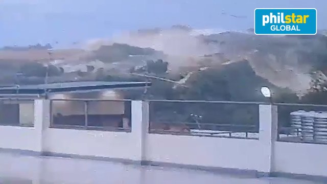 Video shows landslide in Cebu