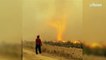 Canada : Une tornade de feu aspire un tuyau de pompiers