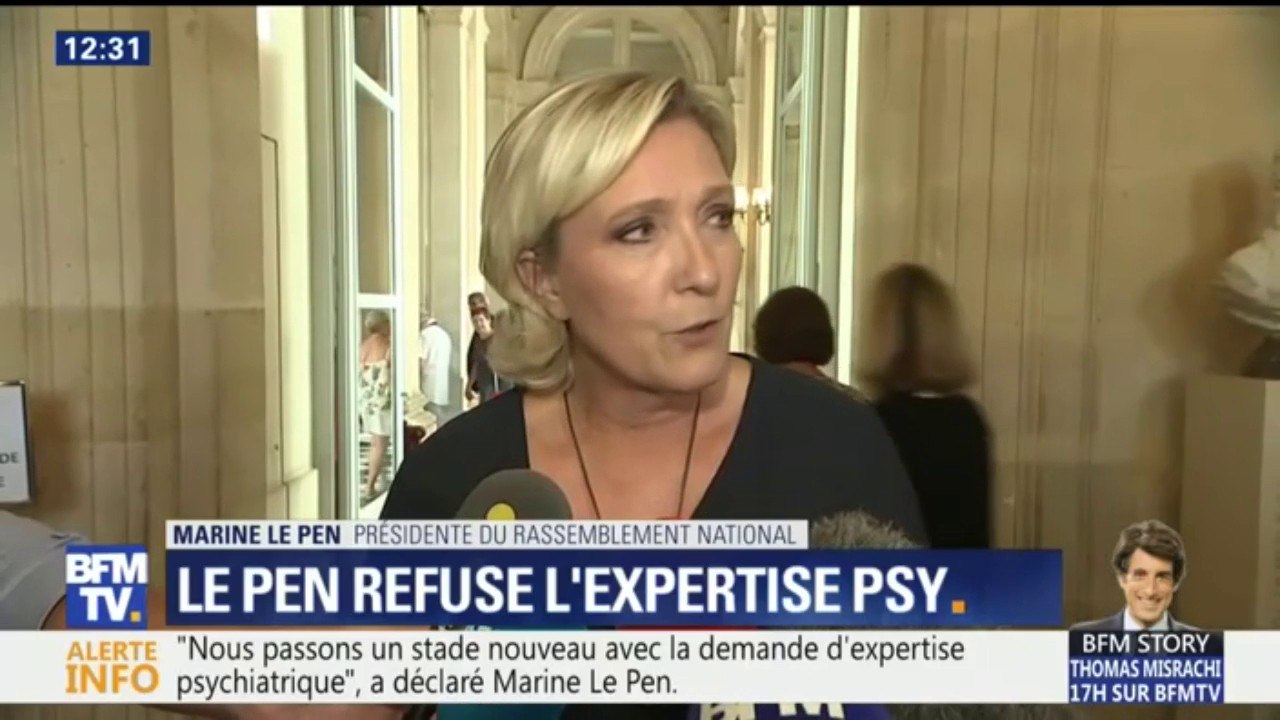 Diffusion d'images de Daesh: Marine Le Pen refuse de se soumettre à l'expertise psychiatrique