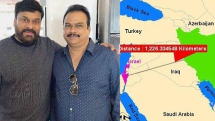 Megastar Chiranjeevi Visited Sets Of RC12 At Azerbaijan