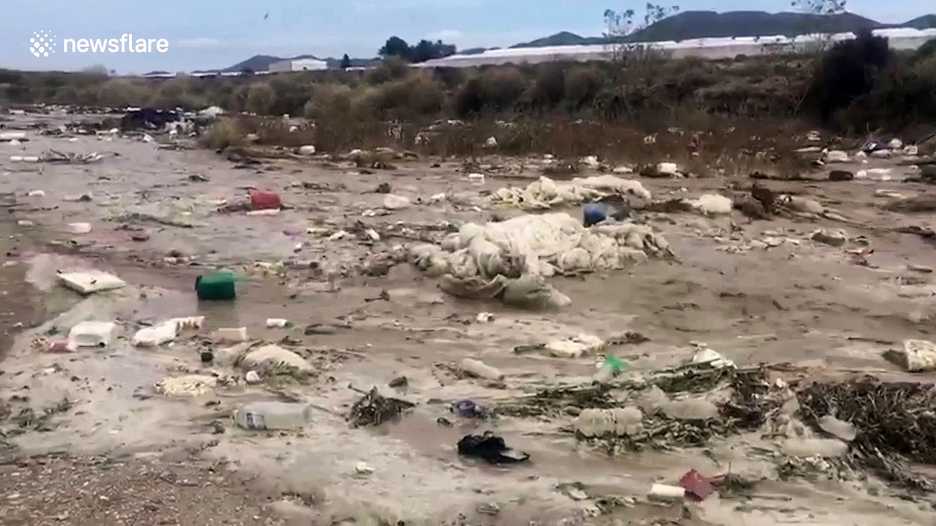 Ecologists horrified by videos showing rivers of plastic flowing in Spain -  video dailymotion