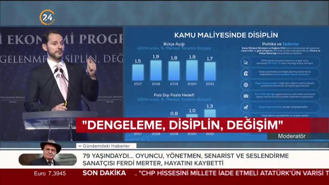 Hazine ve Maliye Bakanı Berat Albayrak açıkladı