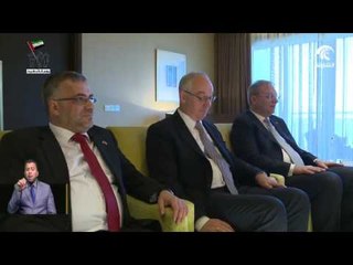 هزاع بن زايد يستقبل عمدة جنيف.