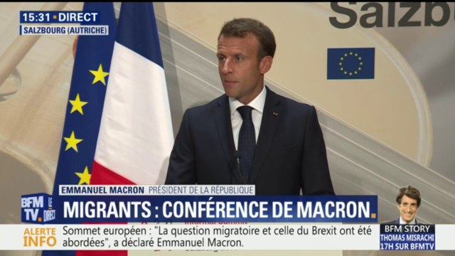 Défi migratoire: Emmanuel Macron plaide pour un renforcement des frontières communes de l'Union européenne