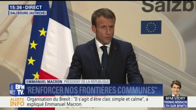 Brexit: Les propositions (britanniques) faites en l'état ne sont pas acceptables , estime Emmanuel Macron