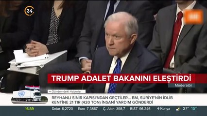 Trump Adalet Bakanını eleştirdi