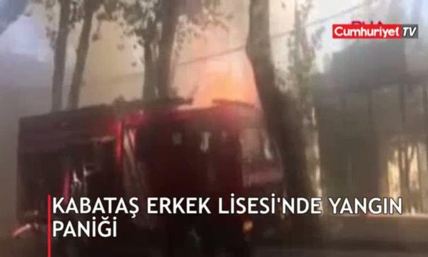 Kabataş Erkek Lisesi'nde yangın