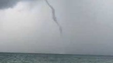 Waterspout Forms in Subic Bay, West of Manila