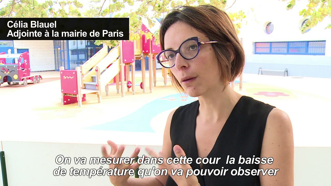 Réchauffement climatique: Paris rafraîchit ses cours d'école