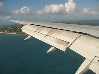 Aéroport saint martin atterissage