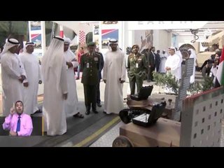 محمد بن زايد يواصل تفقد الشركات المشاركة في  آيدكس 2017 ويشيد بالصناعات الوطنية المتطورة