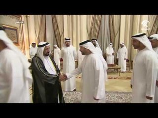 حاكم الشارقة يتقبل تهاني وفد المجلس الاستشاري بشهر رمضان الفضيل