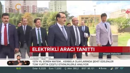 Elektrikli aracı tanıttı
