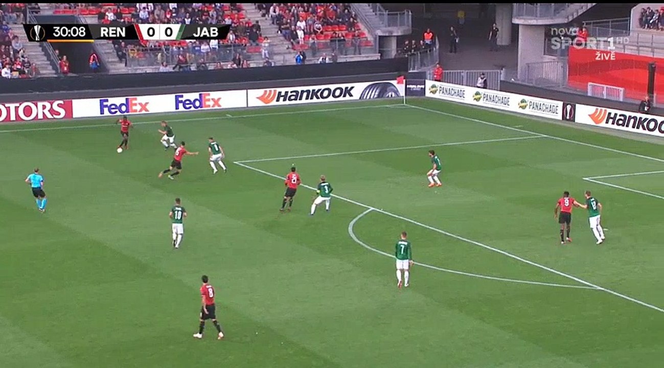 Rennes 1 -  0  Jablonec 20/09/2018 Sarr I. (Andre B.), Rennes Super Amazing Goal 31 ' HD Full Screen EUROPE: Europa League - Group Stage .