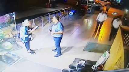 Azeri iş adamı öldüren zanlının kaçma anı kamerada