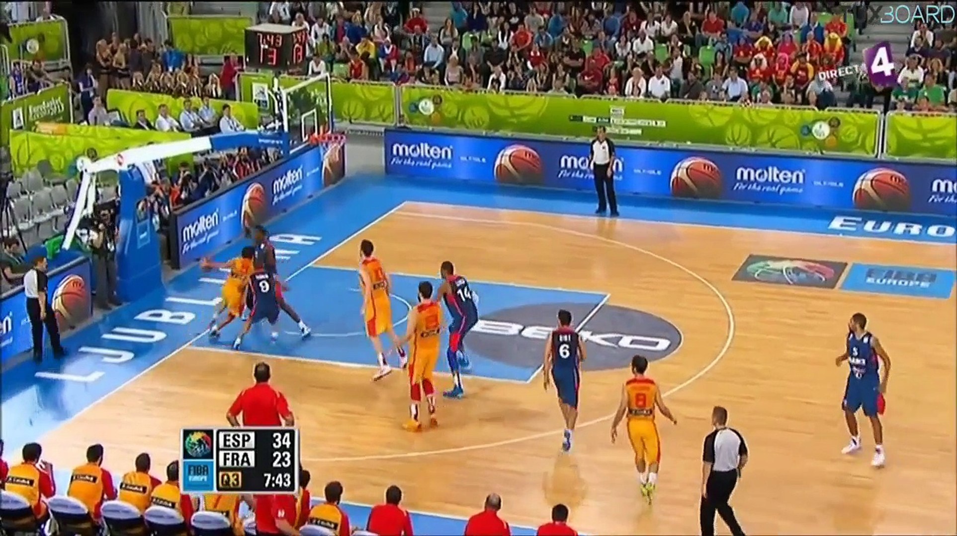 France Espagne Eurobasket 2013 (demie finale) - Vidéo Dailymotion