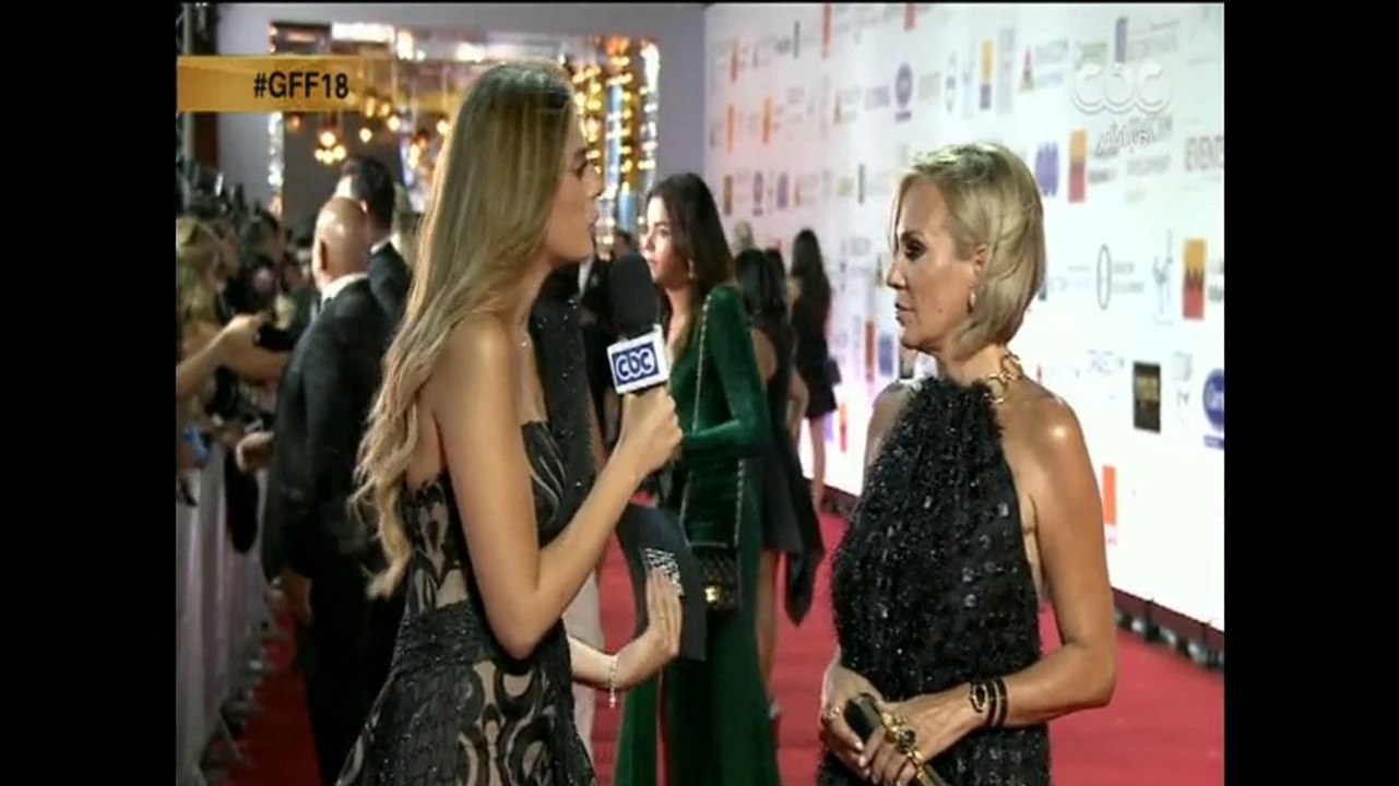 تصريحات الفنانة شيرين رضا في مهرجان الجونة