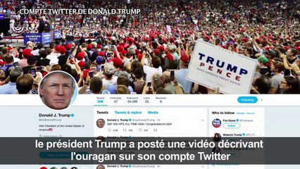 Trump: l'ouragan Florence très "humide du point de vue de l'eau"