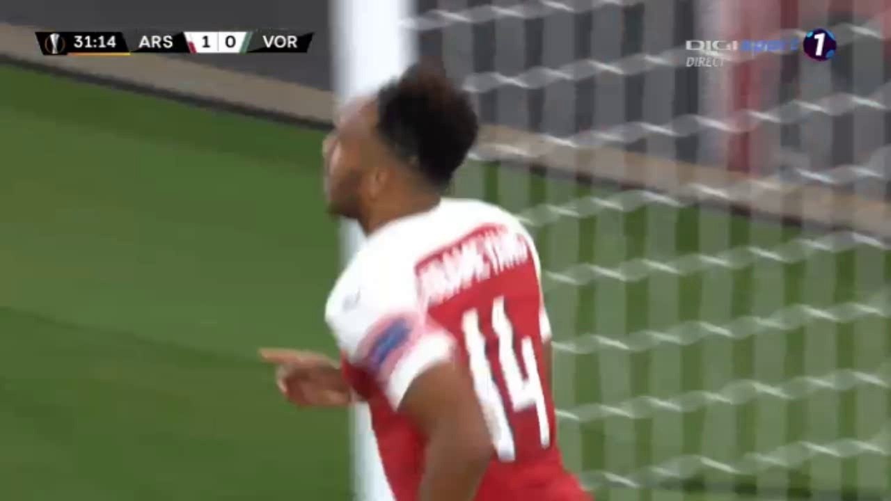 Aubameyang Goal HD - Arsenal 1-0 Vorskla 20.09.2018 HD