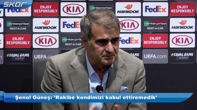Şenol Güneş: 'Rakibe kendimizi kabul ettiremedik'