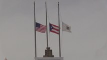 Banderas a media asta recuerdan paso de huracán María en Puerto Rico