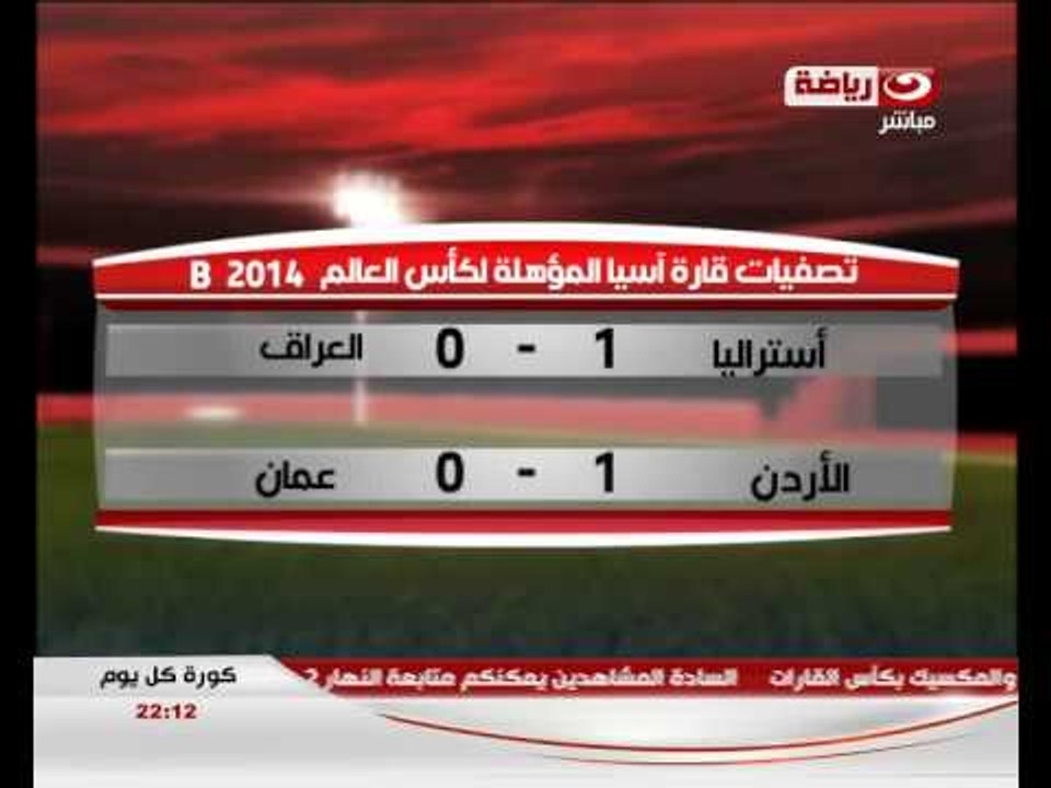 كورة كل يوم - تصفيات قارة أسيا لكأس العالم 2014
