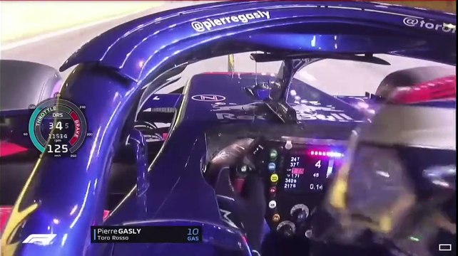 F1, Singapore 2018 (Race) Pierre Gasly OnBoard