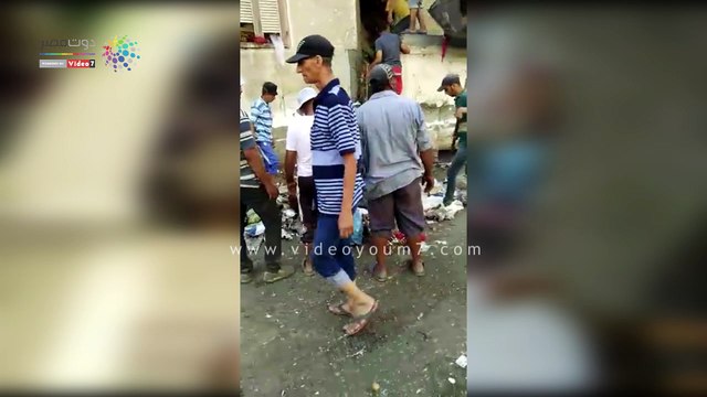 حملة نظافة فى بورسعيد تكتشف تحول شقة لمقلب قمامة