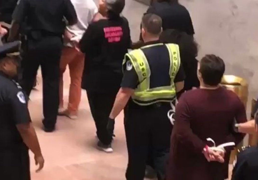 Protesters Against Kavanaugh Confirmation Occup...
