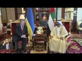 محمد بن راشد يستقبل الرئيس الأوكراني و يشهدان توقيع مذكرتي تفاهم و اتفاقية تعزيز تعاون