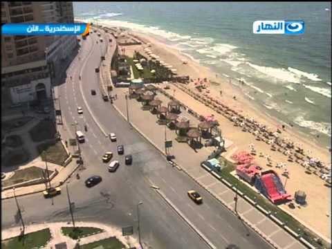 خاص كاميرا النهار : هدوء تام وإنتشار مكثف للشرطة فى الإسكندرية وإشتباكات بين الباعة الجائلين فقط