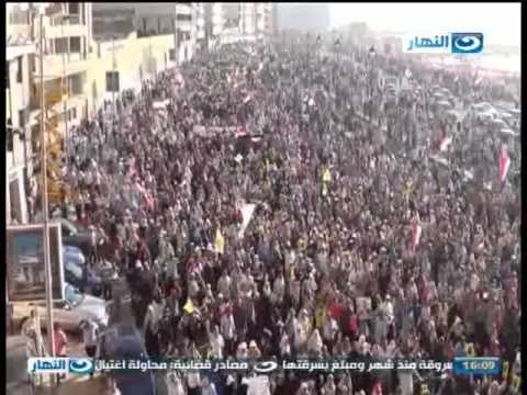 اخبار النهار - مصابيين في اشتباكات بين انصار الاخوان والأهالي بمحيط مسجد القائد ابراهيم بالاسكندرية