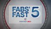 Fabs' fast five | NFL Fantasy Live