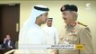 منصور بن زايد يستقبل القائد العام للجيش الليبي على هامش معرض دبي للطيران
