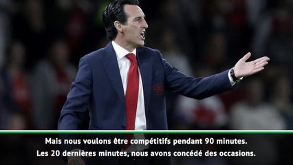 Arsenal - Emery : "Le regret d'avoir encaissé deux buts"